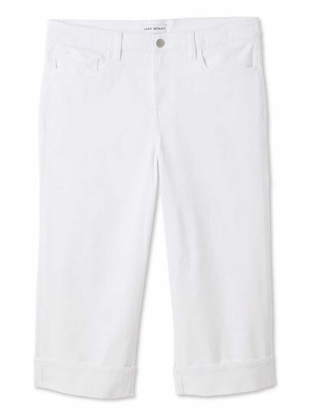 Lane Bryant Women's Plus Cuffed Crop Straight Leg Jeans